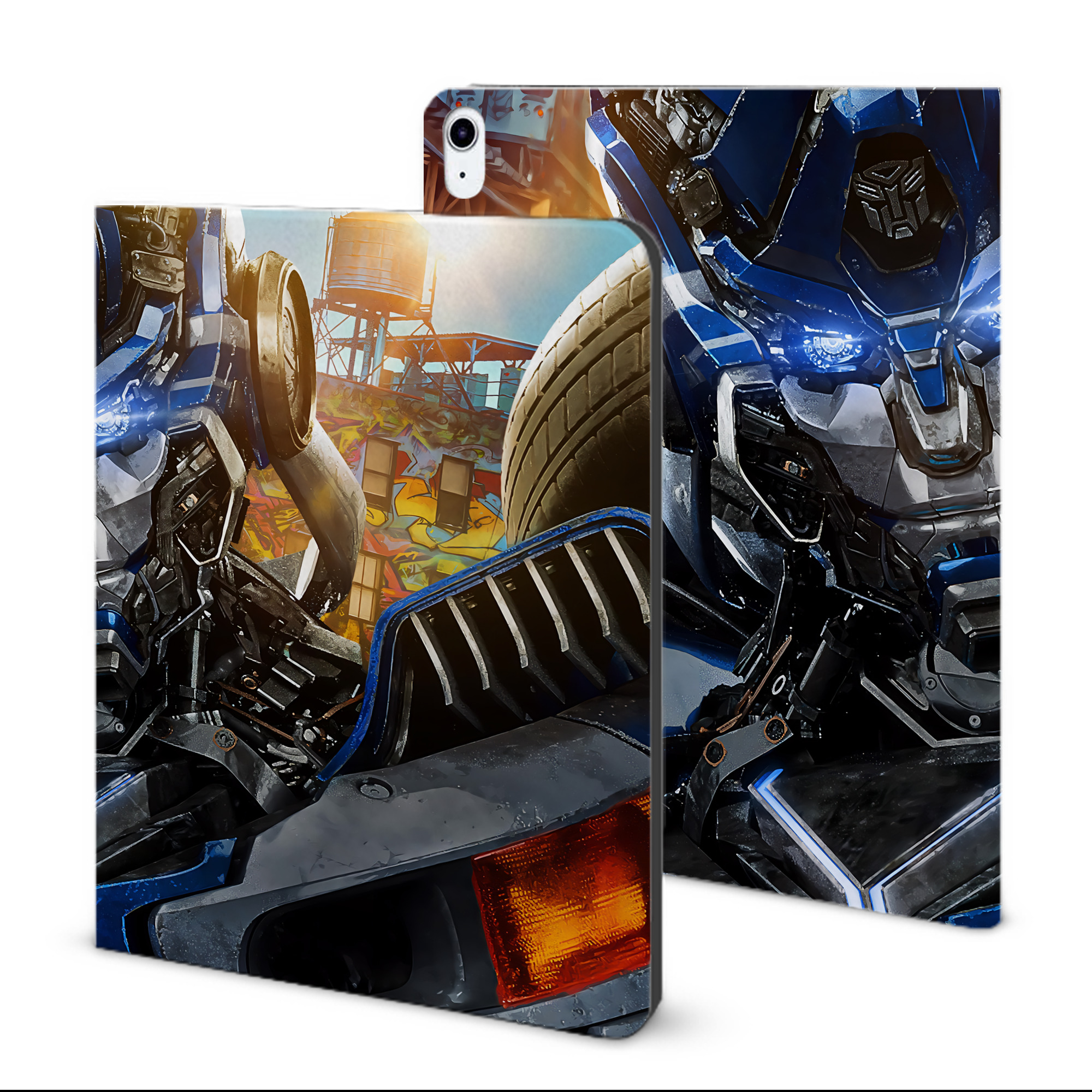 （画像用） Transformers トランスフォーマー IPad ケース ブック型 PUレザー TPU 耐衝撃 軽量 薄型 ペン収納なし 全面保護 IPad 各モデル対応